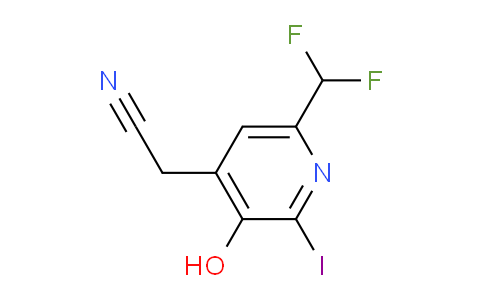 AM205206 | 1807065-97-9 | 6-(Difluoromethyl)-3-hydroxy-2-iodopyridine-4-acetonitrile