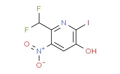 2-(Difluoromethyl)-5-hydroxy-6-iodo-3-nitropyridine