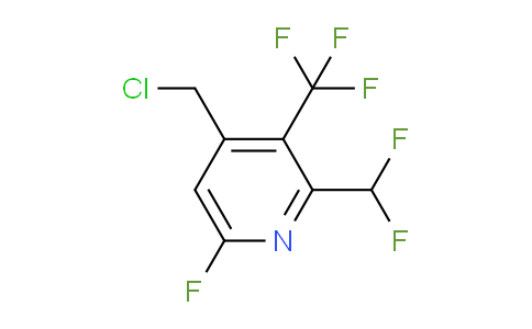 4-(Chloromethyl)-2-(difluoromethyl)-6-fluoro-3-(trifluoromethyl)pyridine