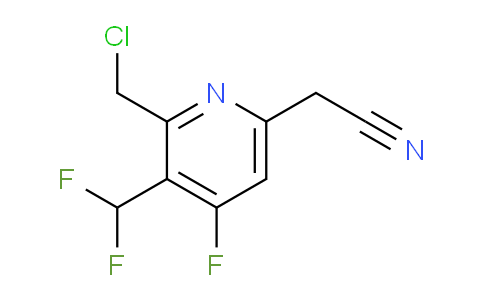 2-(Chloromethyl)-3-(difluoromethyl)-4-fluoropyridine-6-acetonitrile
