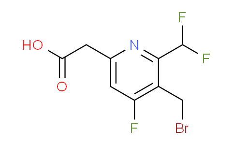 3-(Bromomethyl)-2-(difluoromethyl)-4-fluoropyridine-6-acetic acid