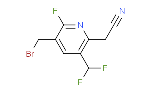AM205261 | 1805062-46-7 | 3-(Bromomethyl)-5-(difluoromethyl)-2-fluoropyridine-6-acetonitrile