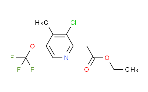 AM20530 | 1804561-19-0 | Ethyl 3-chloro-4-methyl-5-(trifluoromethoxy)pyridine-2-acetate