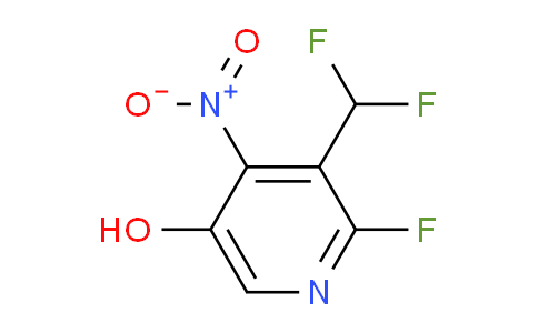 3-(Difluoromethyl)-2-fluoro-5-hydroxy-4-nitropyridine