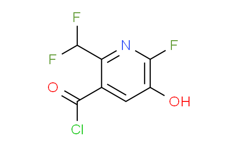2-(Difluoromethyl)-6-fluoro-5-hydroxypyridine-3-carbonyl chloride