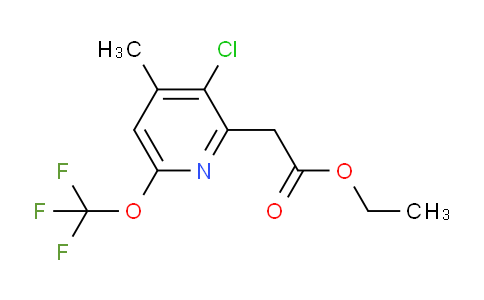 AM20532 | 1804815-66-4 | Ethyl 3-chloro-4-methyl-6-(trifluoromethoxy)pyridine-2-acetate