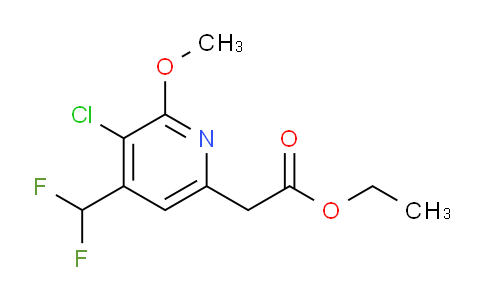 Ethyl 3-chloro-4-(difluoromethyl)-2-methoxypyridine-6-acetate