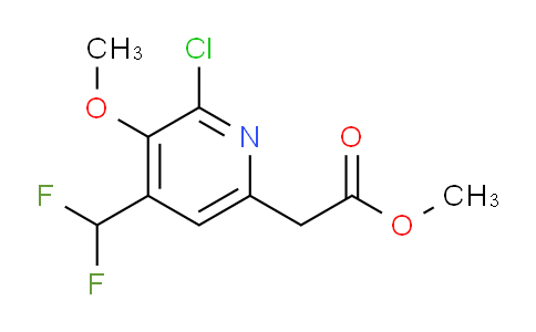 Methyl 2-chloro-4-(difluoromethyl)-3-methoxypyridine-6-acetate