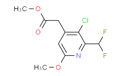 Methyl 3-chloro-2-(difluoromethyl)-6-methoxypyridine-4-acetate