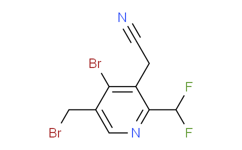 4-Bromo-5-(bromomethyl)-2-(difluoromethyl)pyridine-3-acetonitrile