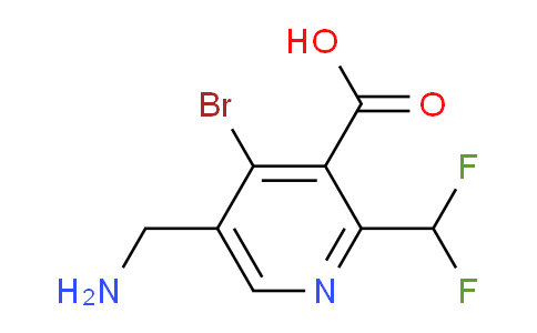 5-(Aminomethyl)-4-bromo-2-(difluoromethyl)pyridine-3-carboxylic acid