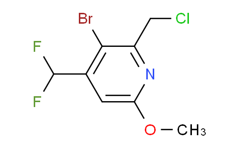 3-Bromo-2-(chloromethyl)-4-(difluoromethyl)-6-methoxypyridine