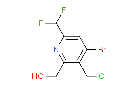 4-Bromo-3-(chloromethyl)-6-(difluoromethyl)pyridine-2-methanol