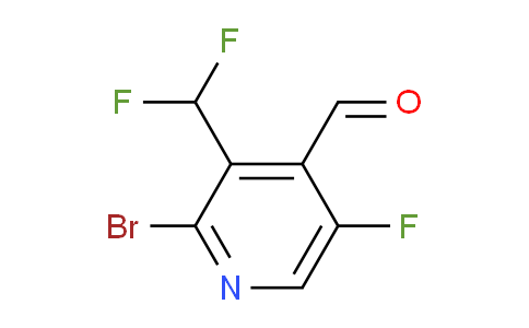 2-Bromo-3-(difluoromethyl)-5-fluoropyridine-4-carboxaldehyde