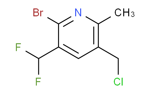 2-Bromo-5-(chloromethyl)-3-(difluoromethyl)-6-methylpyridine