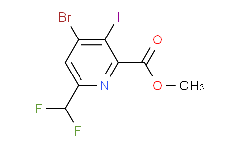 Methyl 4-bromo-6-(difluoromethyl)-3-iodopyridine-2-carboxylate