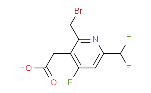 2-(Bromomethyl)-6-(difluoromethyl)-4-fluoropyridine-3-acetic acid