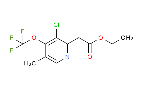 Ethyl 3-chloro-5-methyl-4-(trifluoromethoxy)pyridine-2-acetate
