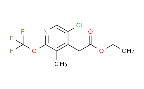Ethyl 5-chloro-3-methyl-2-(trifluoromethoxy)pyridine-4-acetate