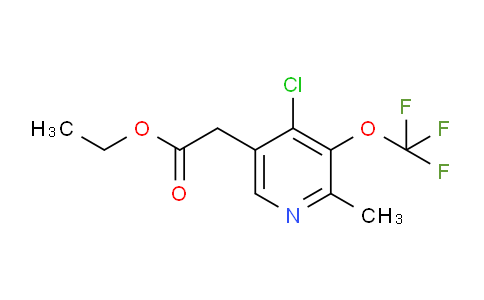Ethyl 4-chloro-2-methyl-3-(trifluoromethoxy)pyridine-5-acetate