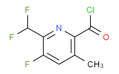 2-(Difluoromethyl)-3-fluoro-5-methylpyridine-6-carbonyl chloride