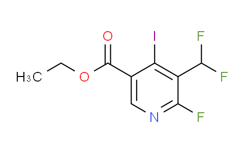 Ethyl 3-(difluoromethyl)-2-fluoro-4-iodopyridine-5-carboxylate