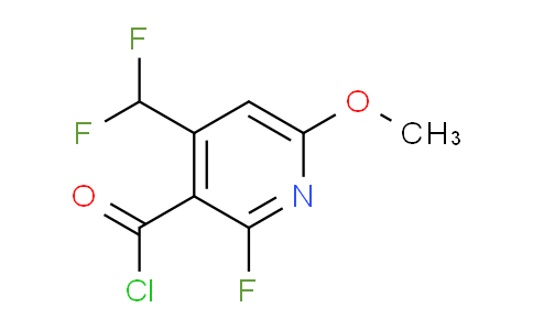 4-(Difluoromethyl)-2-fluoro-6-methoxypyridine-3-carbonyl chloride