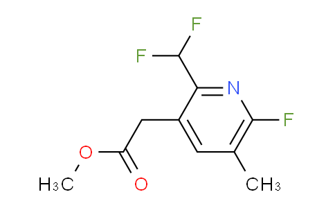 Methyl 2-(difluoromethyl)-6-fluoro-5-methylpyridine-3-acetate