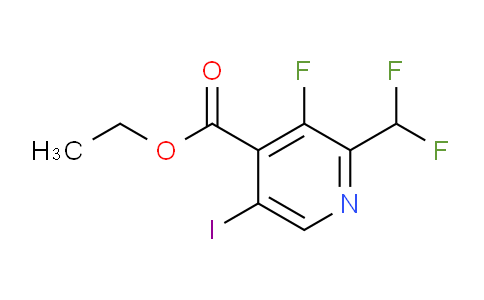Ethyl 2-(difluoromethyl)-3-fluoro-5-iodopyridine-4-carboxylate