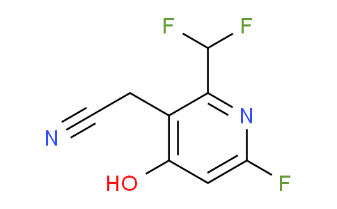 2-(Difluoromethyl)-6-fluoro-4-hydroxypyridine-3-acetonitrile