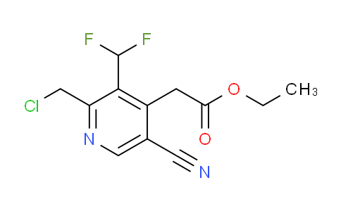 AM205590 | 1807130-49-9 | Ethyl 2-(chloromethyl)-5-cyano-3-(difluoromethyl)pyridine-4-acetate