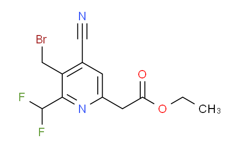 AM205615 | 1804427-68-6 | Ethyl 3-(bromomethyl)-4-cyano-2-(difluoromethyl)pyridine-6-acetate