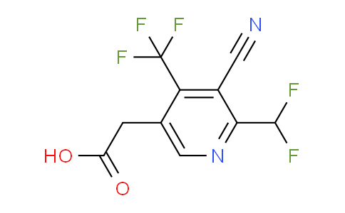 AM205627 | 1805481-57-5 | 3-Cyano-2-(difluoromethyl)-4-(trifluoromethyl)pyridine-5-acetic acid