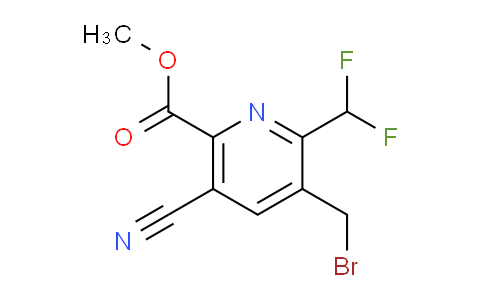 AM205632 | 1805475-29-9 | Methyl 3-(bromomethyl)-5-cyano-2-(difluoromethyl)pyridine-6-carboxylate