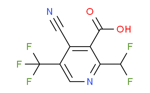 AM205640 | 1805477-55-7 | 4-Cyano-2-(difluoromethyl)-5-(trifluoromethyl)pyridine-3-carboxylic acid