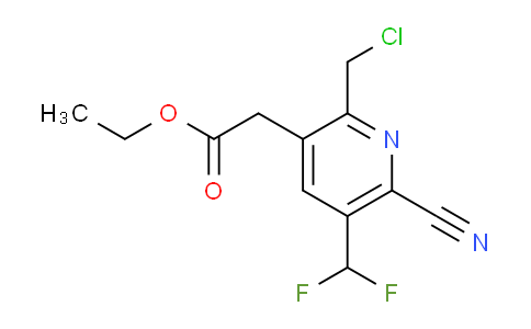 AM205645 | 1805515-25-6 | Ethyl 2-(chloromethyl)-6-cyano-5-(difluoromethyl)pyridine-3-acetate