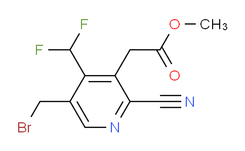 AM205677 | 1805428-27-6 | Methyl 5-(bromomethyl)-2-cyano-4-(difluoromethyl)pyridine-3-acetate