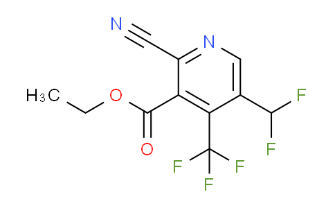 AM205691 | 1805042-76-5 | Ethyl 2-cyano-5-(difluoromethyl)-4-(trifluoromethyl)pyridine-3-carboxylate