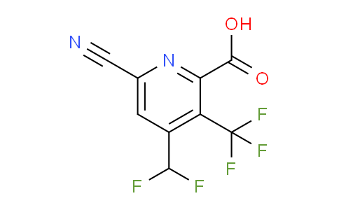 AM205701 | 1805504-21-5 | 6-Cyano-4-(difluoromethyl)-3-(trifluoromethyl)pyridine-2-carboxylic acid