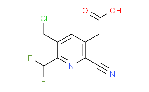 3-(Chloromethyl)-6-cyano-2-(difluoromethyl)pyridine-5-acetic acid