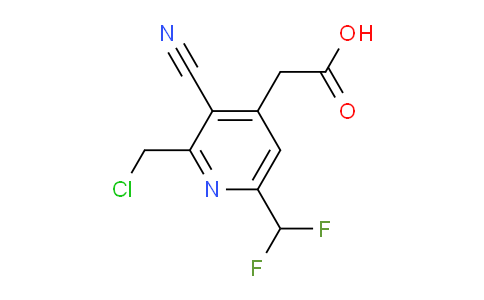 2-(Chloromethyl)-3-cyano-6-(difluoromethyl)pyridine-4-acetic acid