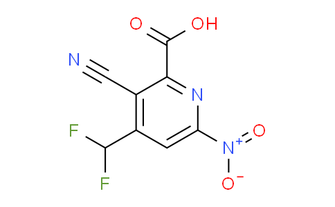 AM205751 | 1807165-09-8 | 3-Cyano-4-(difluoromethyl)-6-nitropyridine-2-carboxylic acid