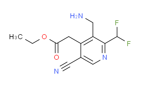 AM205757 | 1805189-78-9 | Ethyl 3-(aminomethyl)-5-cyano-2-(difluoromethyl)pyridine-4-acetate