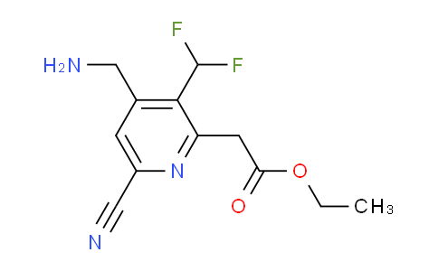 AM205759 | 1804701-26-5 | Ethyl 4-(aminomethyl)-6-cyano-3-(difluoromethyl)pyridine-2-acetate