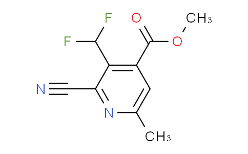 AM205782 | 1806850-04-3 | Methyl 2-cyano-3-(difluoromethyl)-6-methylpyridine-4-carboxylate