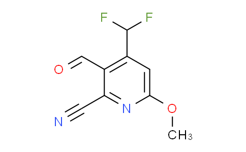 2-Cyano-4-(difluoromethyl)-6-methoxypyridine-3-carboxaldehyde