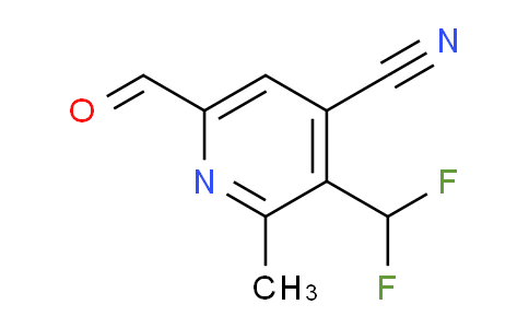 4-Cyano-3-(difluoromethyl)-2-methylpyridine-6-carboxaldehyde