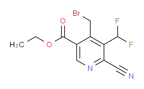 AM205803 | 1805475-44-8 | Ethyl 4-(bromomethyl)-2-cyano-3-(difluoromethyl)pyridine-5-carboxylate