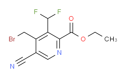 AM205806 | 1806997-70-5 | Ethyl 4-(bromomethyl)-5-cyano-3-(difluoromethyl)pyridine-2-carboxylate