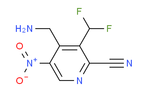 4-(Aminomethyl)-2-cyano-3-(difluoromethyl)-5-nitropyridine